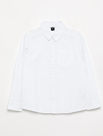Camisa de manga larga oxford