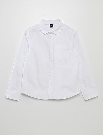 Camisa de manga larga oxford