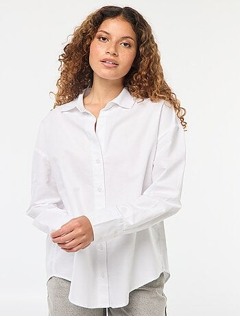 Camisa de manga larga oxford