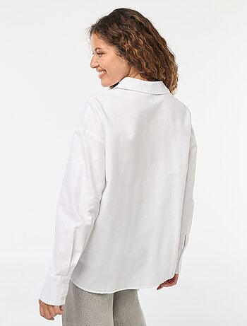 Camisa de manga larga oxford