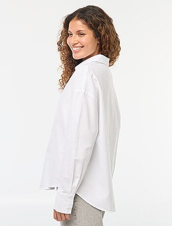 Camisa de manga larga oxford