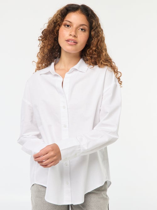 Camisa de manga larga oxford - Kiabi