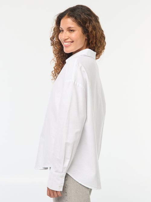 Camisa de manga larga oxford - Kiabi