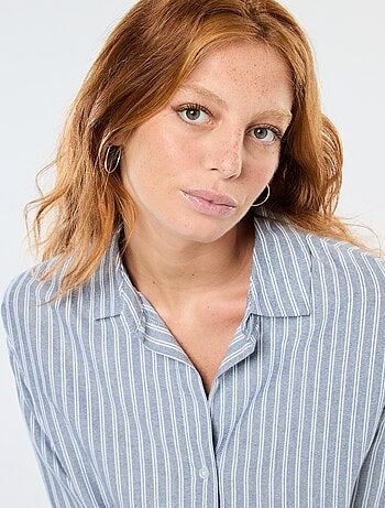 Camisa de manga larga oxford