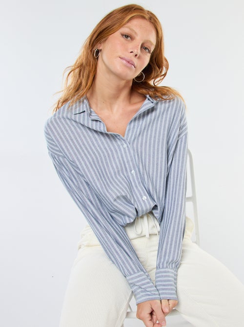 Camisa de manga larga oxford - Kiabi