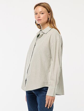Camisa de manga larga oxford