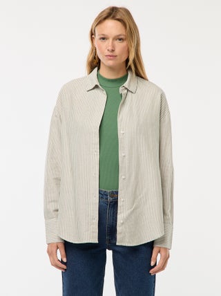 Camisa de manga larga oxford