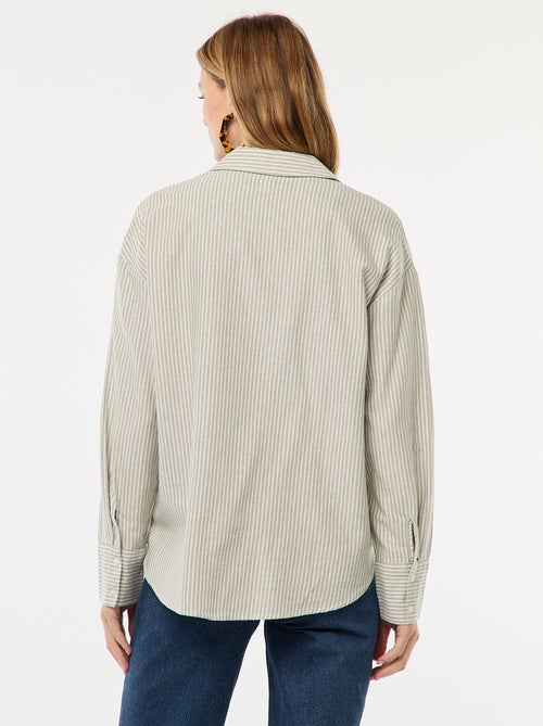 Camisa de manga larga oxford - Kiabi