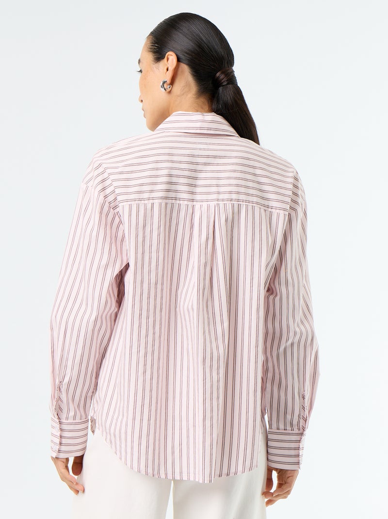 Camisa de manga larga Rosa - Kiabi