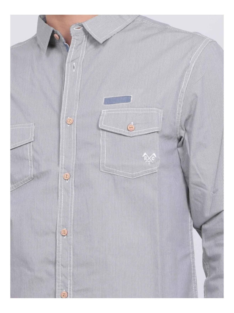 Camisa de manga larga TELWIS Gris - Kiabi