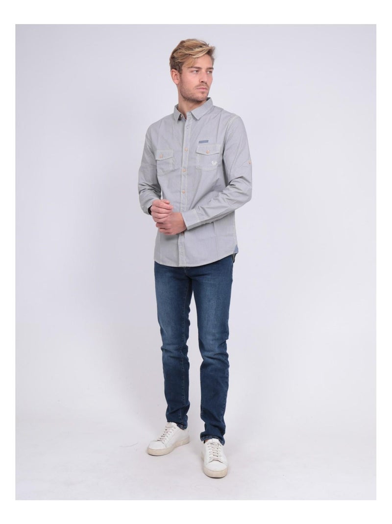 Camisa de manga larga TELWIS Gris - Kiabi
