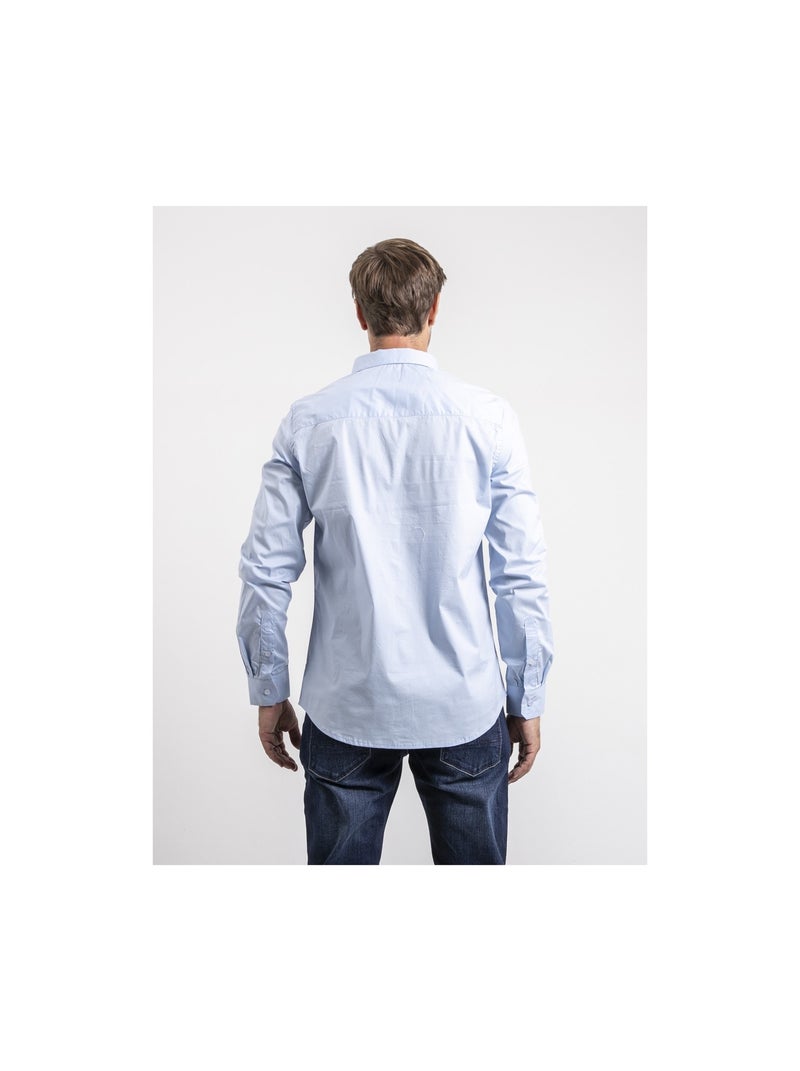 Camisa de manga larga TILSON Azul cielo - Kiabi