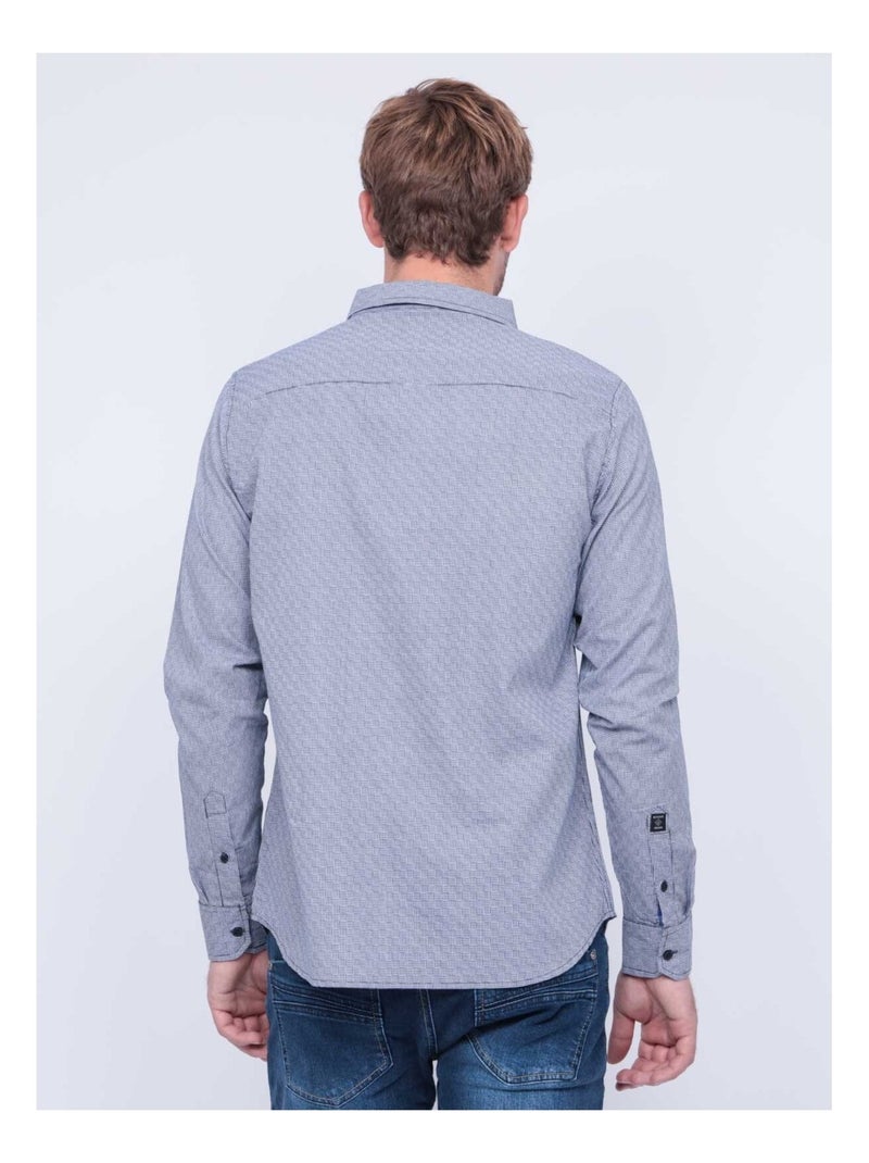 Camisa de manga larga TRIKMO Azul marino - Kiabi
