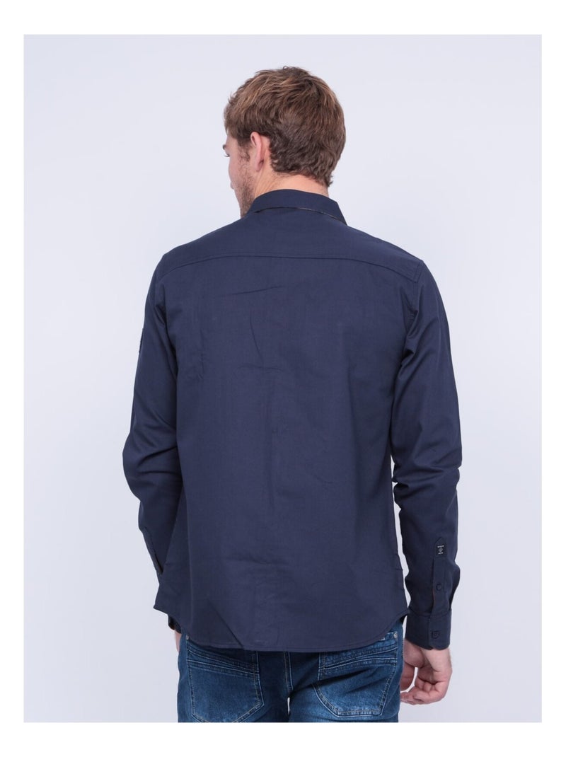 Camisa de manga larga TYREX Azul marino - Kiabi