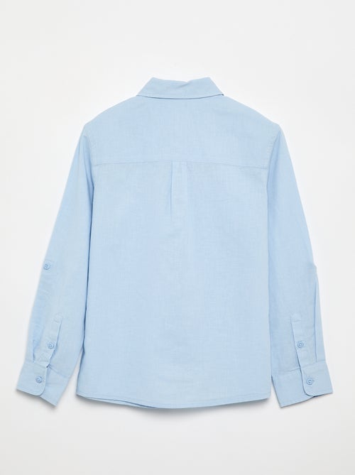 Camisa de manga larga y bolsillo en el pecho - Kiabi