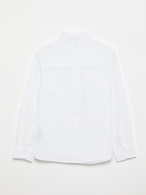 Camisa de manga larga y bolsillo en el pecho - Kiabi