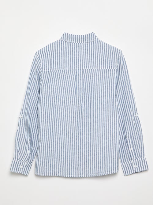 Camisa de manga larga y bolsillo en el pecho - Kiabi