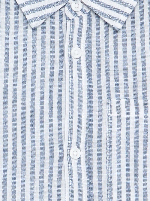 Camisa de manga larga y bolsillo en el pecho - Kiabi