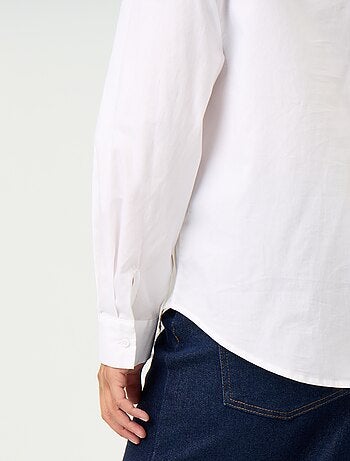 Camisa de manga larga y cuello lavallière