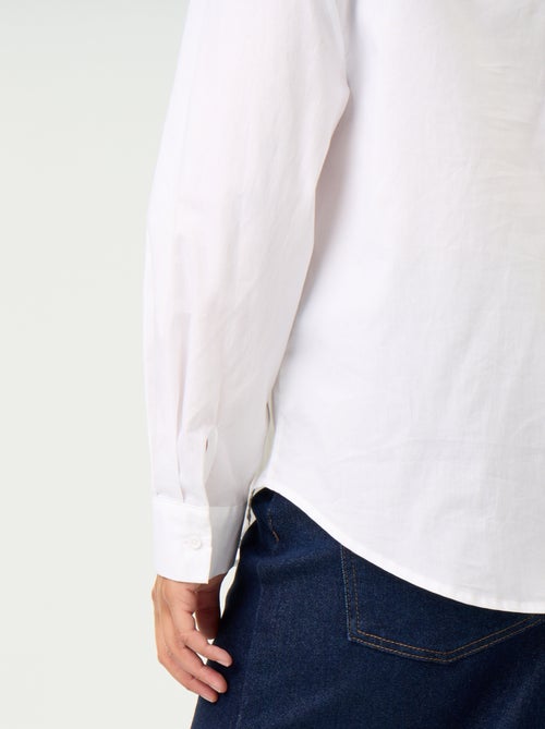 Camisa de manga larga y cuello lavallière - Kiabi Camisa de manga larga y cuello lavallière - Kiabi