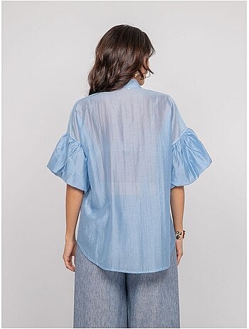 Camisa de mangas globo OTELA
