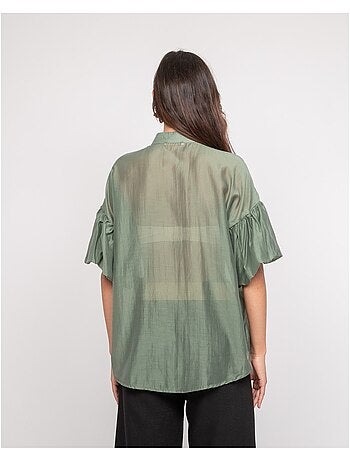 Camisa de mangas globo OTELA