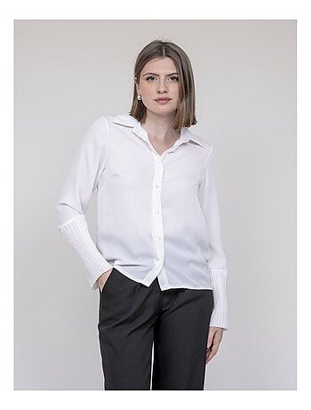 Camisa de mangas plisadas OVIDE