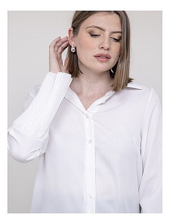 Camisa de mangas plisadas OVIDE
