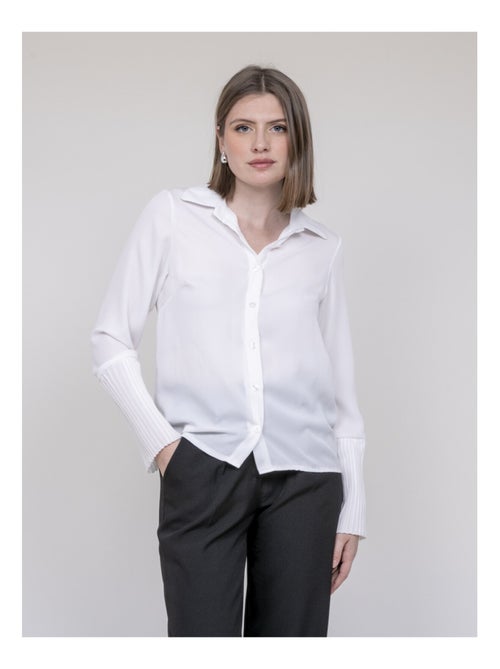 Camisa de mangas plisadas OVIDE - Kiabi
