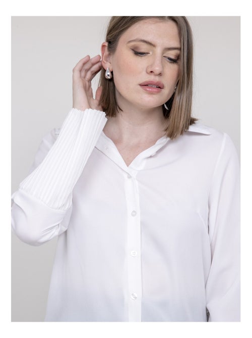 Camisa de mangas plisadas OVIDE - Kiabi