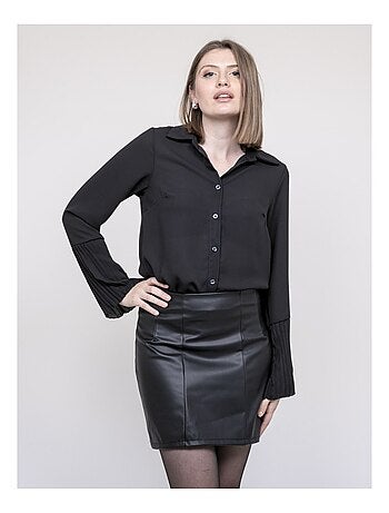 Camisa de mangas plisadas OVIDE