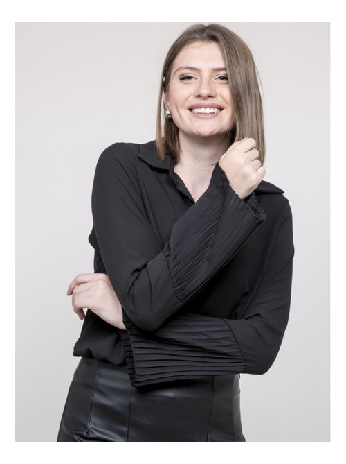 Camisa de mangas plisadas OVIDE - Kiabi
