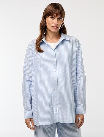 Camisa de maternidad a rayas