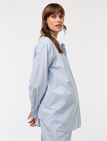 Camisa de maternidad a rayas