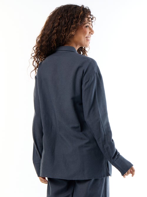 Camisa de maternidad de lino mezclado - Kiabi