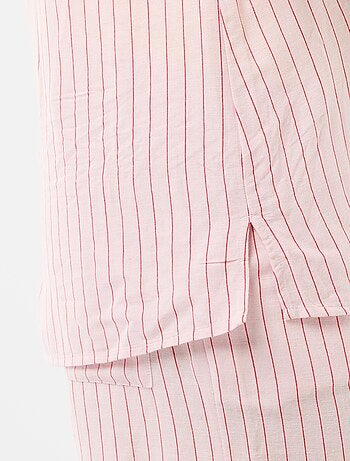 Camisa de maternidad de lino mezclado