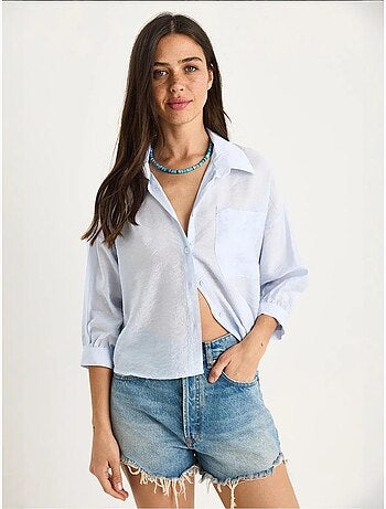 Camisa de media manga con detalle de un solo bolsillo lucci