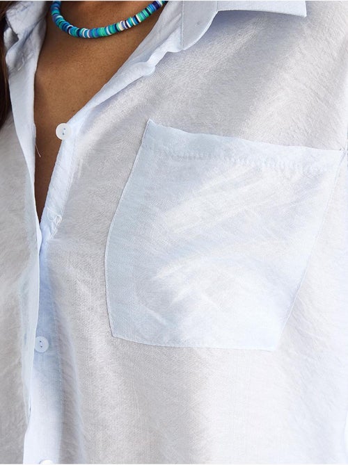 Camisa de media manga con detalle de un solo bolsillo lucci - Kiabi Camisa de media manga con detalle de un solo bolsillo lucci - Kiabi