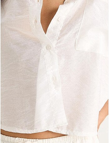 Camisa de media manga con detalle de un solo bolsillo lucci