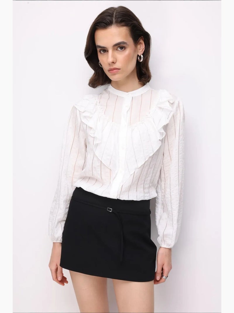 Camisa de mezcla de algodón mixray Blanco - Kiabi