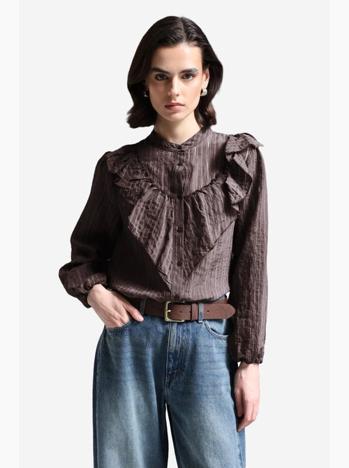 Camisa de mezcla de algodón mixray - Kiabi Camisa de mezcla de algodón mixray - Kiabi