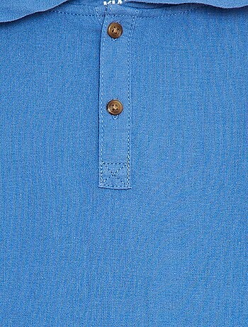 Camisa de mezcla de lino