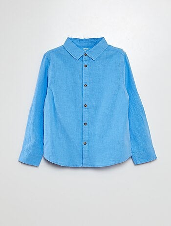 Camisa de mezcla de lino
