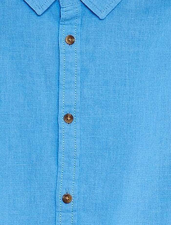 Camisa de mezcla de lino