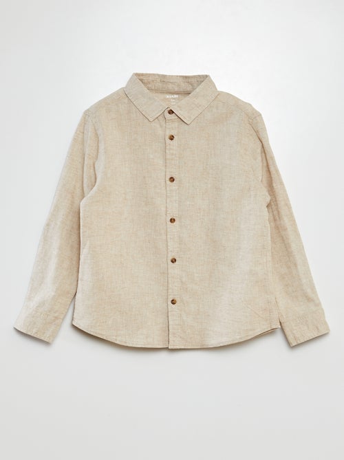 Camisa de mezcla de lino - Kiabi