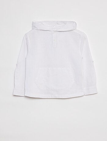 Camisa de mezcla de lino
