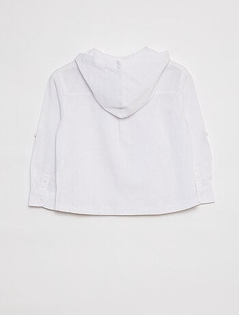Camisa de mezcla de lino