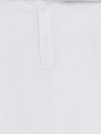 Camisa de mezcla de lino