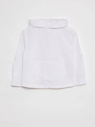 Camisa de mezcla de lino