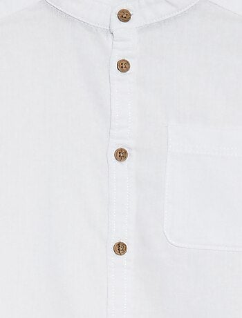 Camisa de mezcla de lino